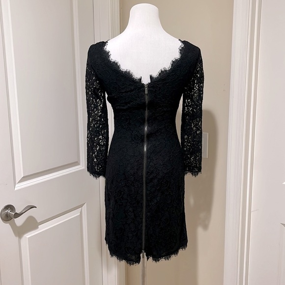Diane Von Furstenberg Zarita Sheath Lace Mini Dress - Picture 5 of 9